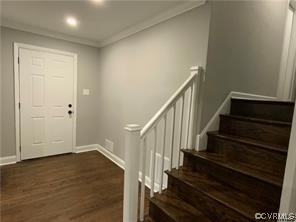 11900 Deerhurst Drive Midlothian, VA 23113 - Photo 9 of 33 a view of entryway and hall with wooden floor