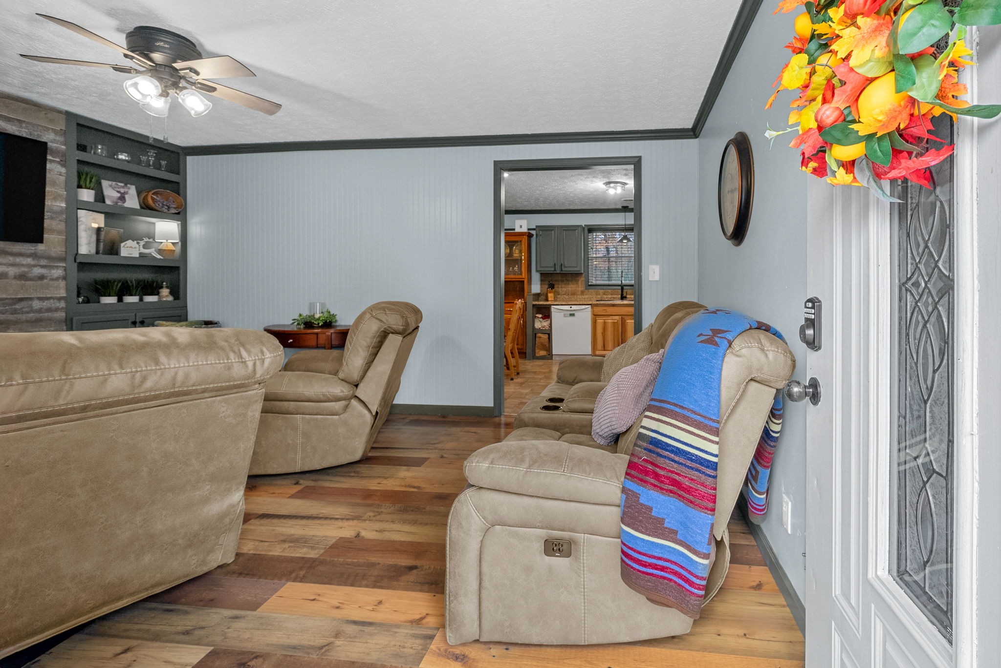 2126 Foster Road Cumberland Furnace, TN 37051 - Photo 9 of 42 a living room with furniture and flat screen tv