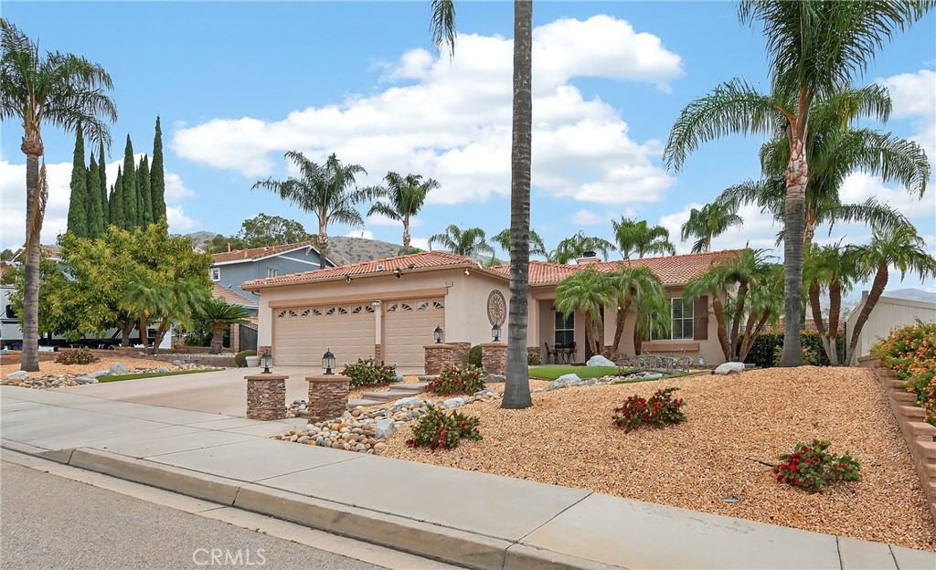 7619 Vista Rio Road Highland, CA 92346 - Photo 3 of 25 a view of a backyard with palm trees