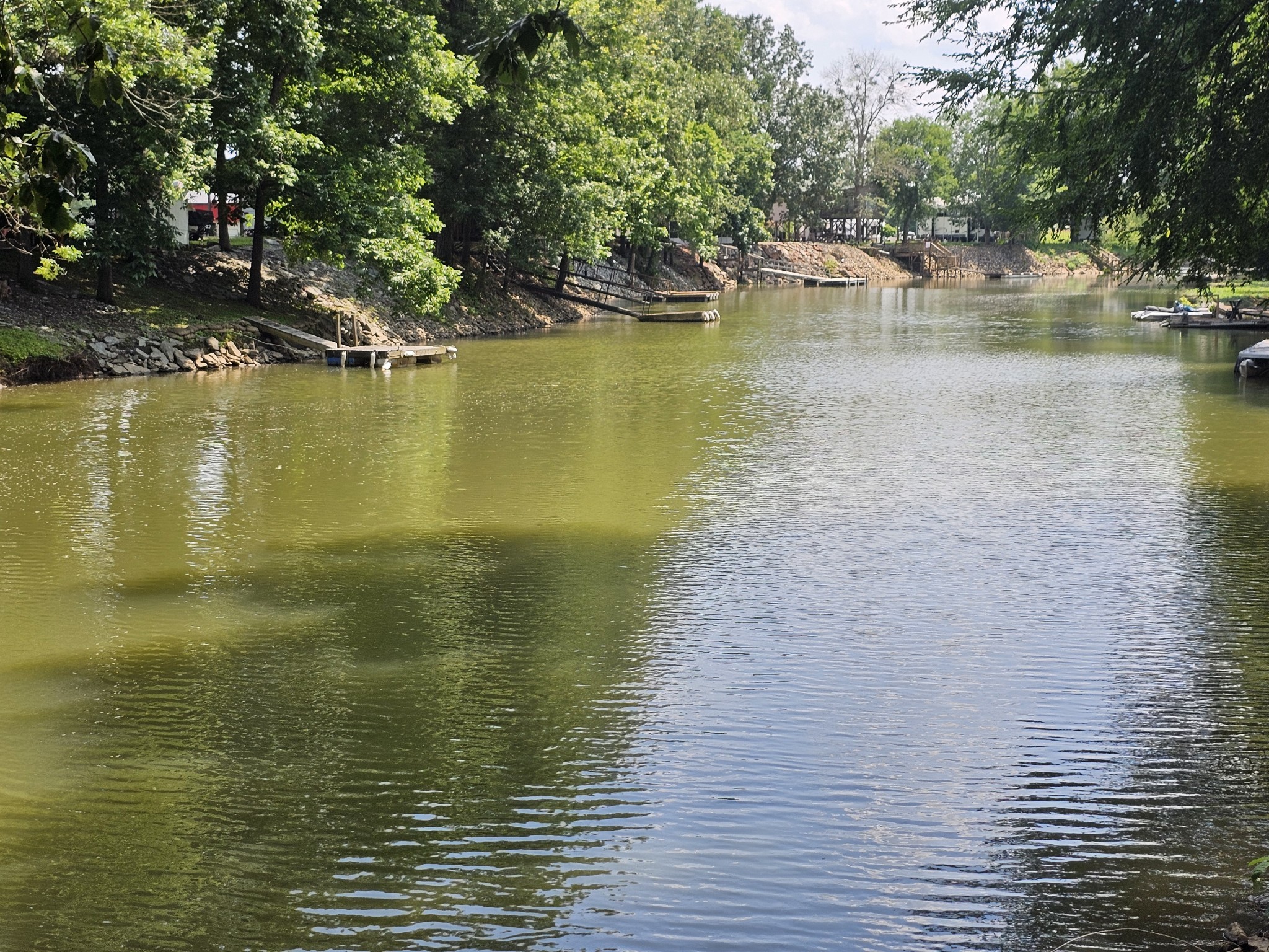 91 Creekside View Lane Decaturville, TN 38329 - Photo 41 of 57 a view of a lake with houses