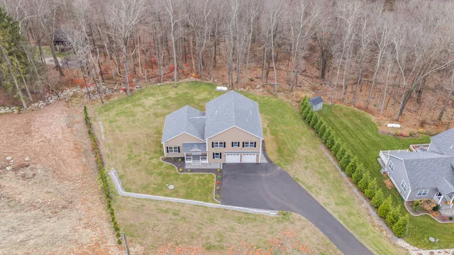a view of a swimming pool with a garden