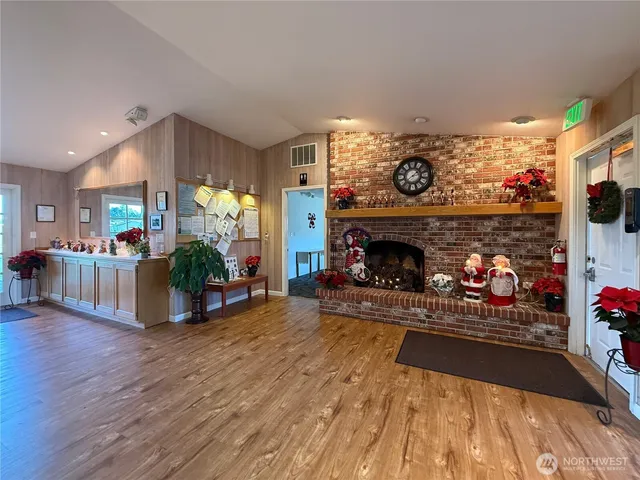 a living room filled with furniture