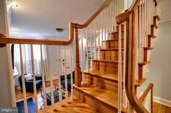 a view of balcony with furniture