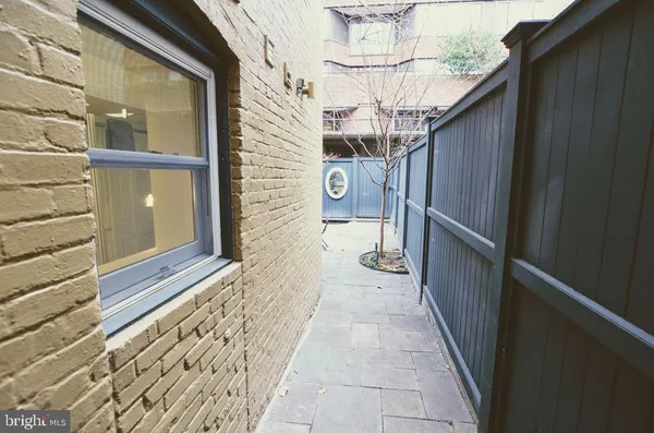 a outdoor space with sitting area