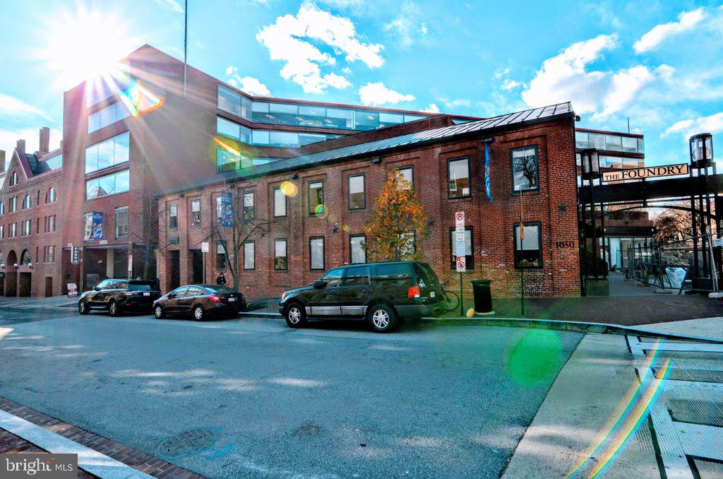 1029 30th Street Northwest Washington, DC 20007 - Photo 39 of 40 a view of a car park in front of a building