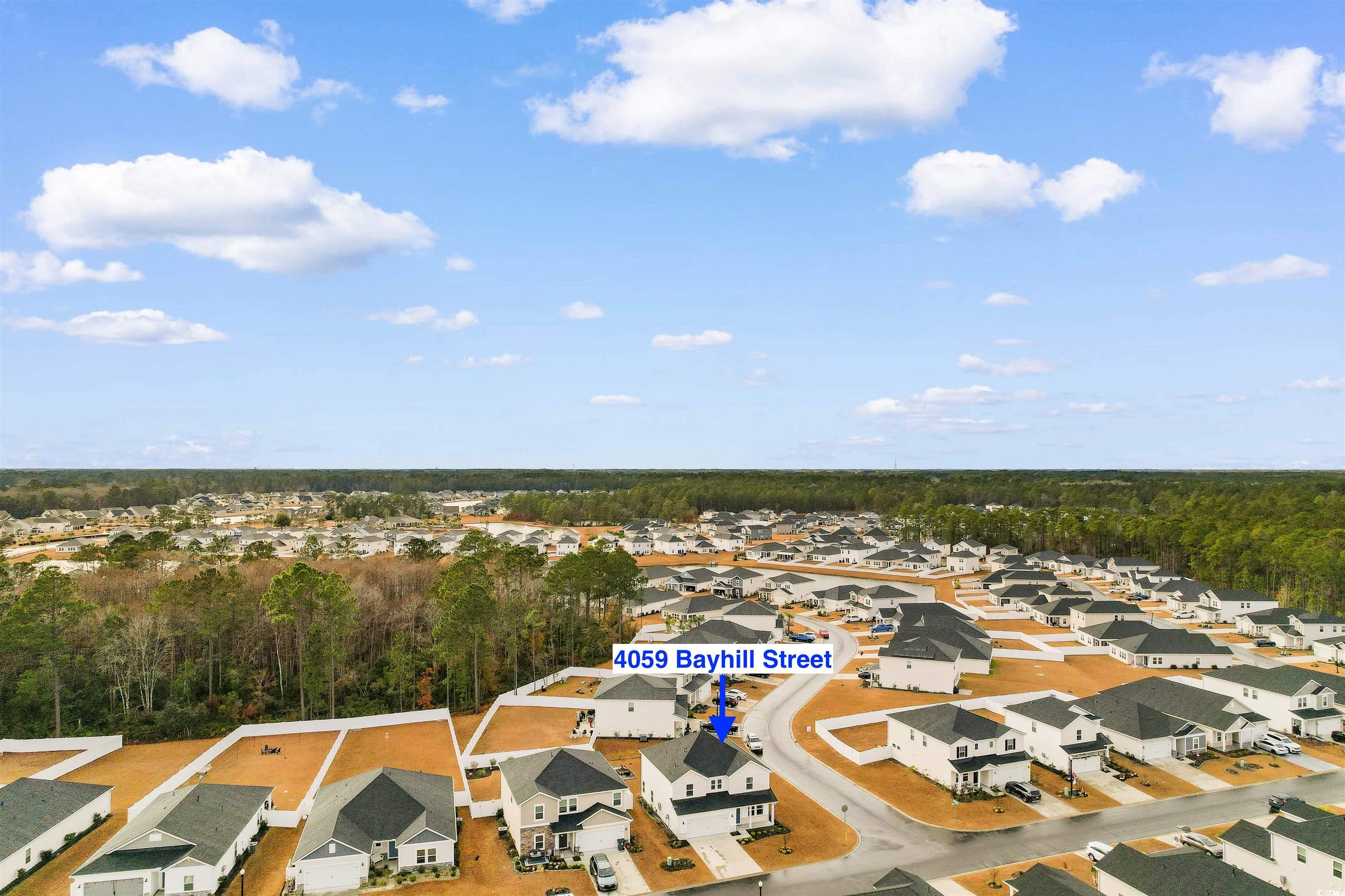 4059 Bayhill Street Myrtle Beach, SC 29579 - Photo 37 of 40 Aerial perspective of suburban area