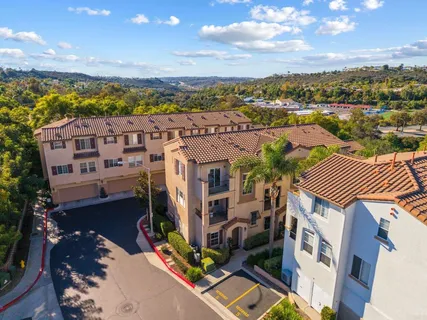 a view of a city with tall buildings