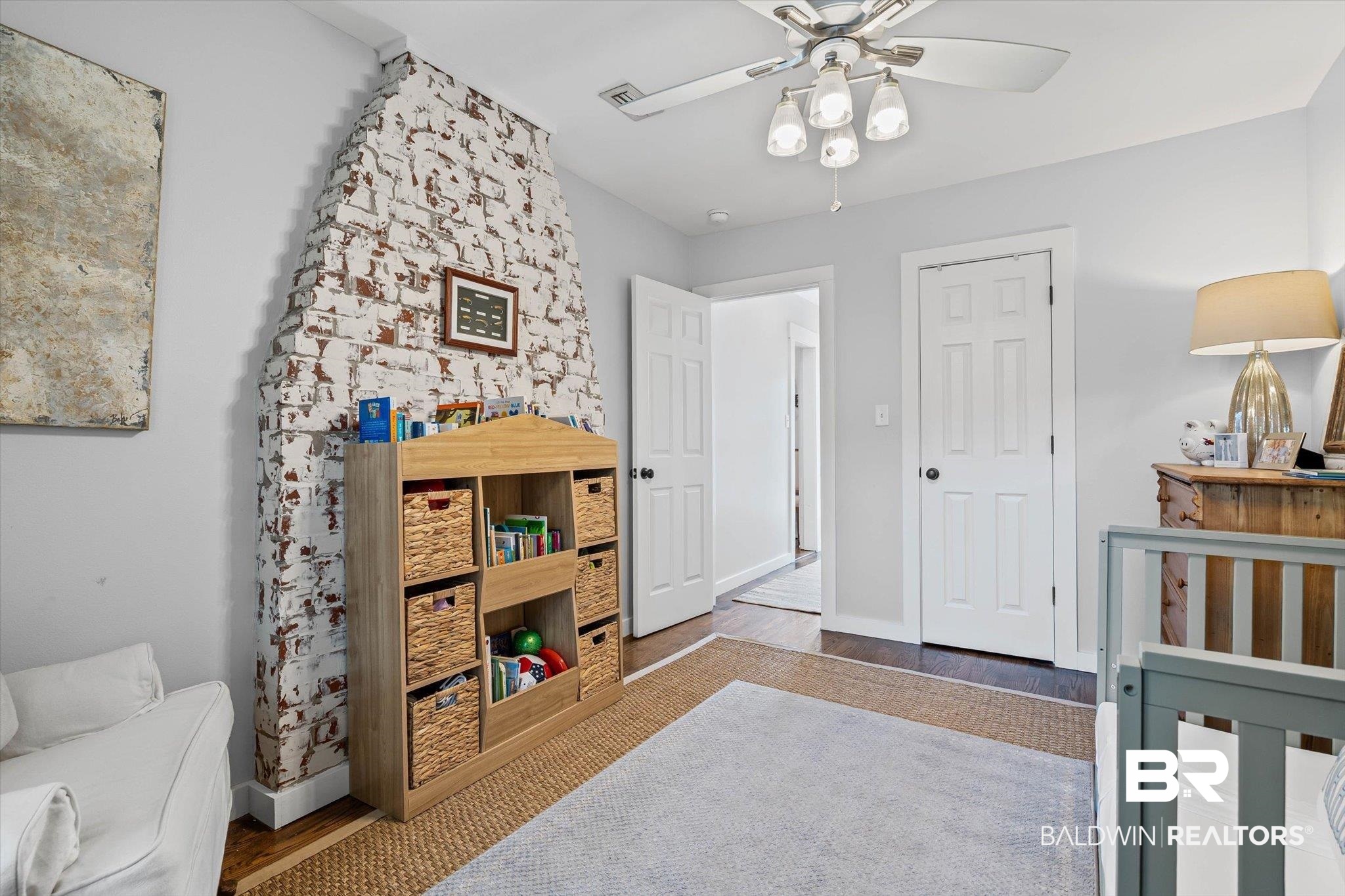 4310 The Cedars Avenue Mobile, AL 36608 - Photo 22 of 32 Bedroom featuring ceiling fan and wood finished floors