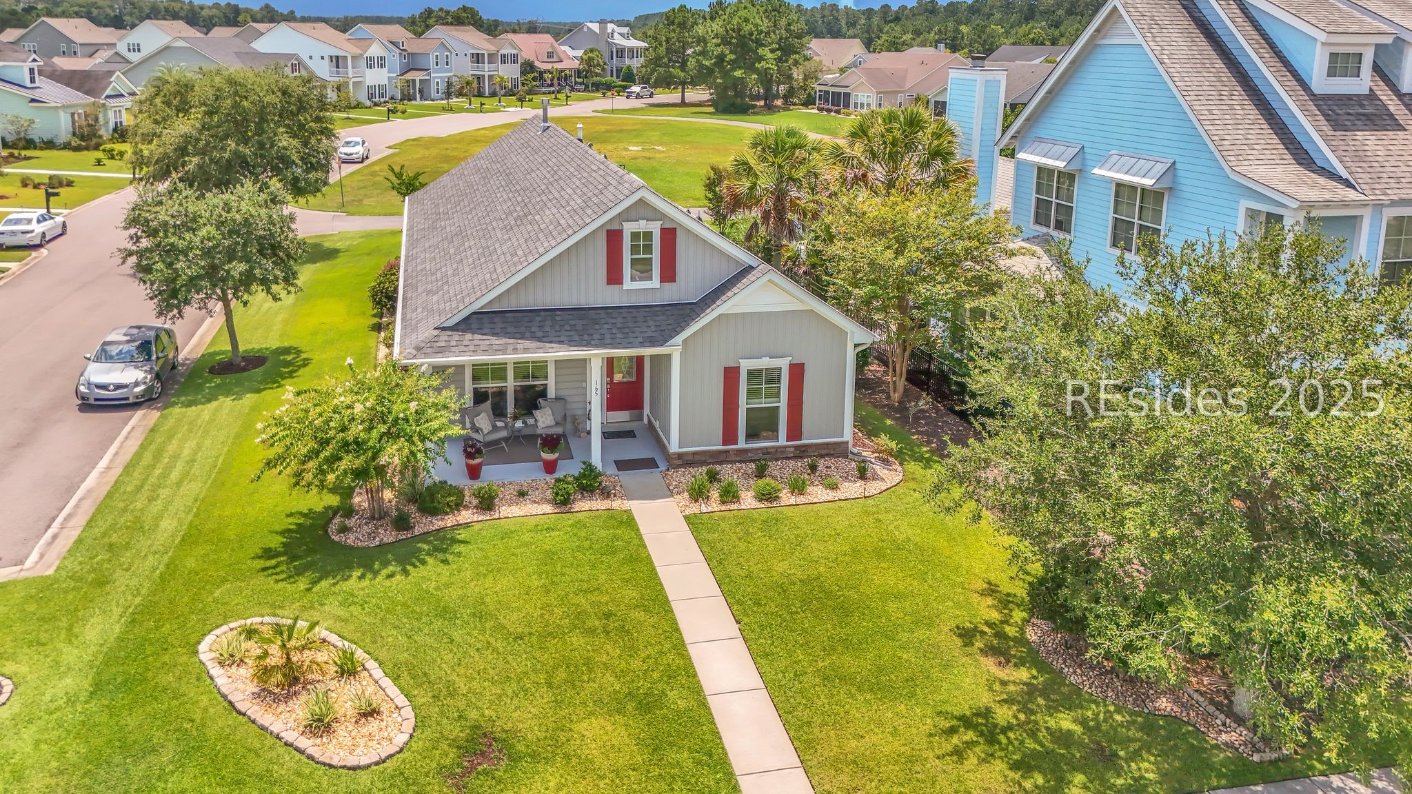 165 Redbud Lane Hardeeville, SC 29927 - Photo 1 of 70 drone view of corner lot