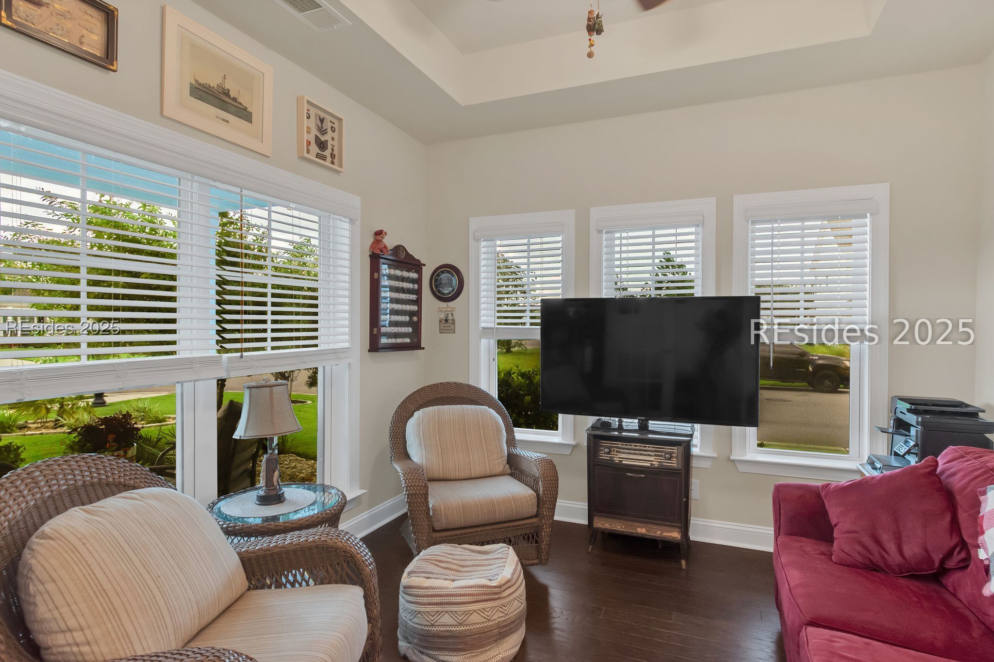 165 Redbud Lane Hardeeville, SC 29927 - Photo 9 of 47 Flex room #1, tray ceiling, French doors w/shades