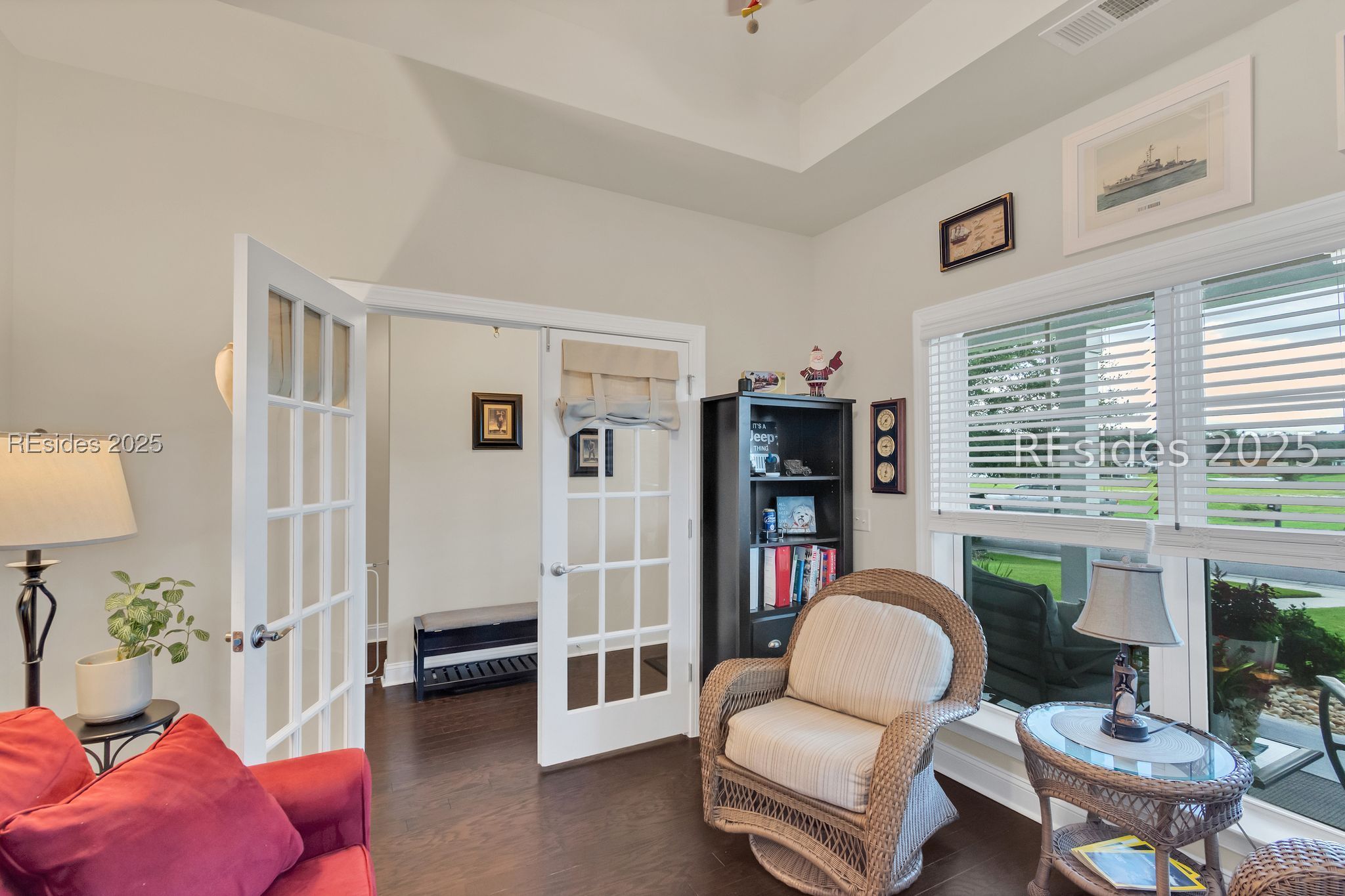 165 Redbud Lane Hardeeville, SC 29927 - Photo 10 of 47 Flex room #1, tray ceiling, French doors w/shades