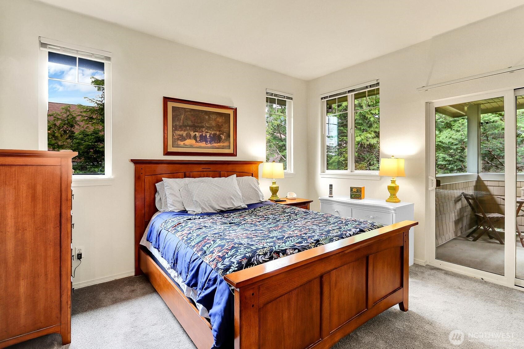 1500 South 18th Street, Unit F202 Renton, WA 98055 - Photo 13 of 20 a bedroom with a bed and a dresser next to a window
