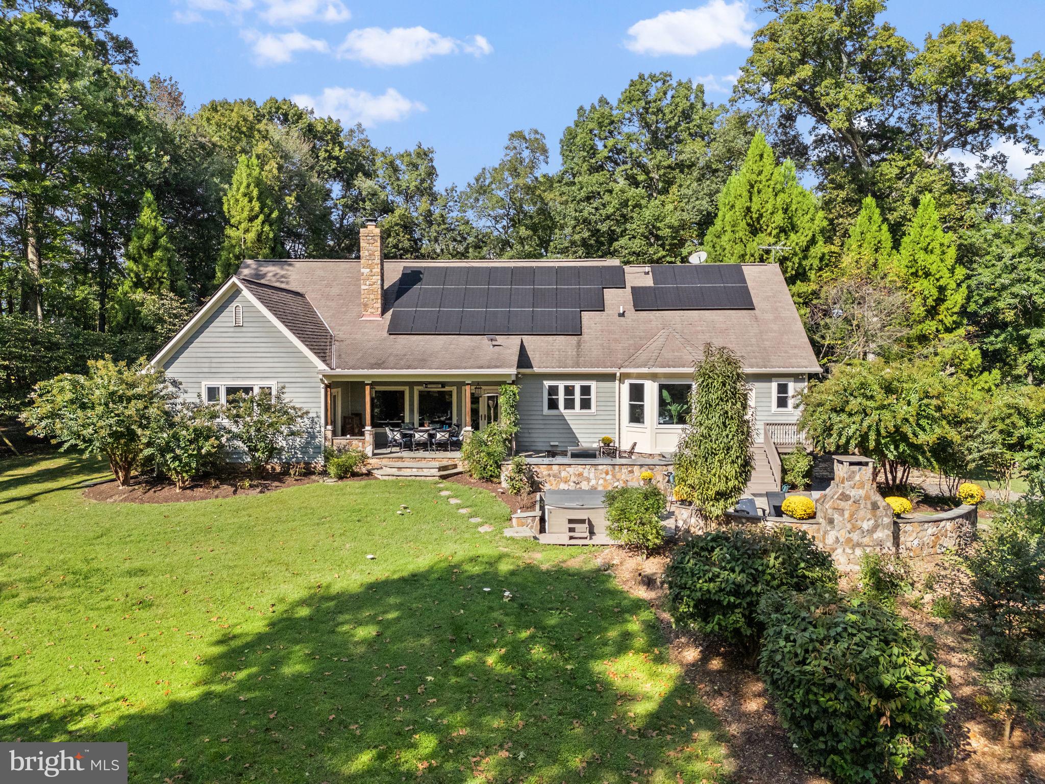 36775 Leith Lane Middleburg, VA 20117 - Photo 32 of 70 an aerial view of a house with swimming pool garden and patio