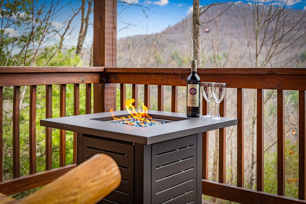 161 Cub Trail Cherry Log, GA 30522 - Photo 44 of 57 a view of a balcony with furniture