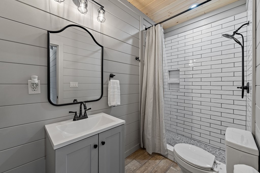 161 Cub Trail Cherry Log, GA 30522 - Photo 6 of 57 a bathroom with a sink toilet and shower