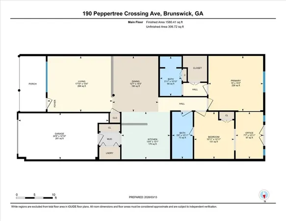 $310,000 | 190 Peppertree Crossing Avenue, Brunswick, GA 31525
