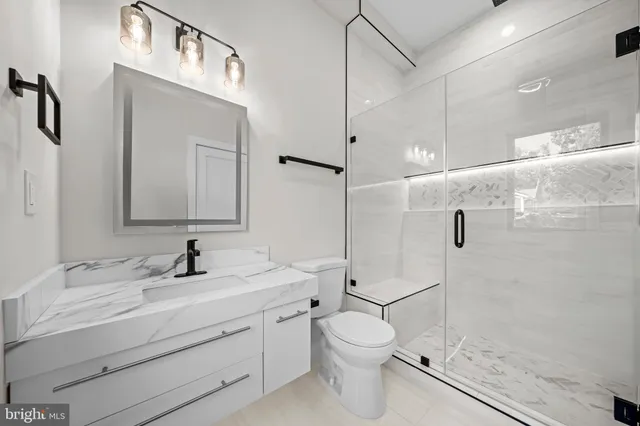 a room with a bed and a table