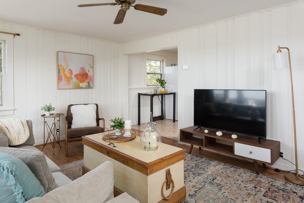 14 Gray Street Wareham, MA 02532 - Photo 13 of 33 a living room with furniture and a flat screen tv
