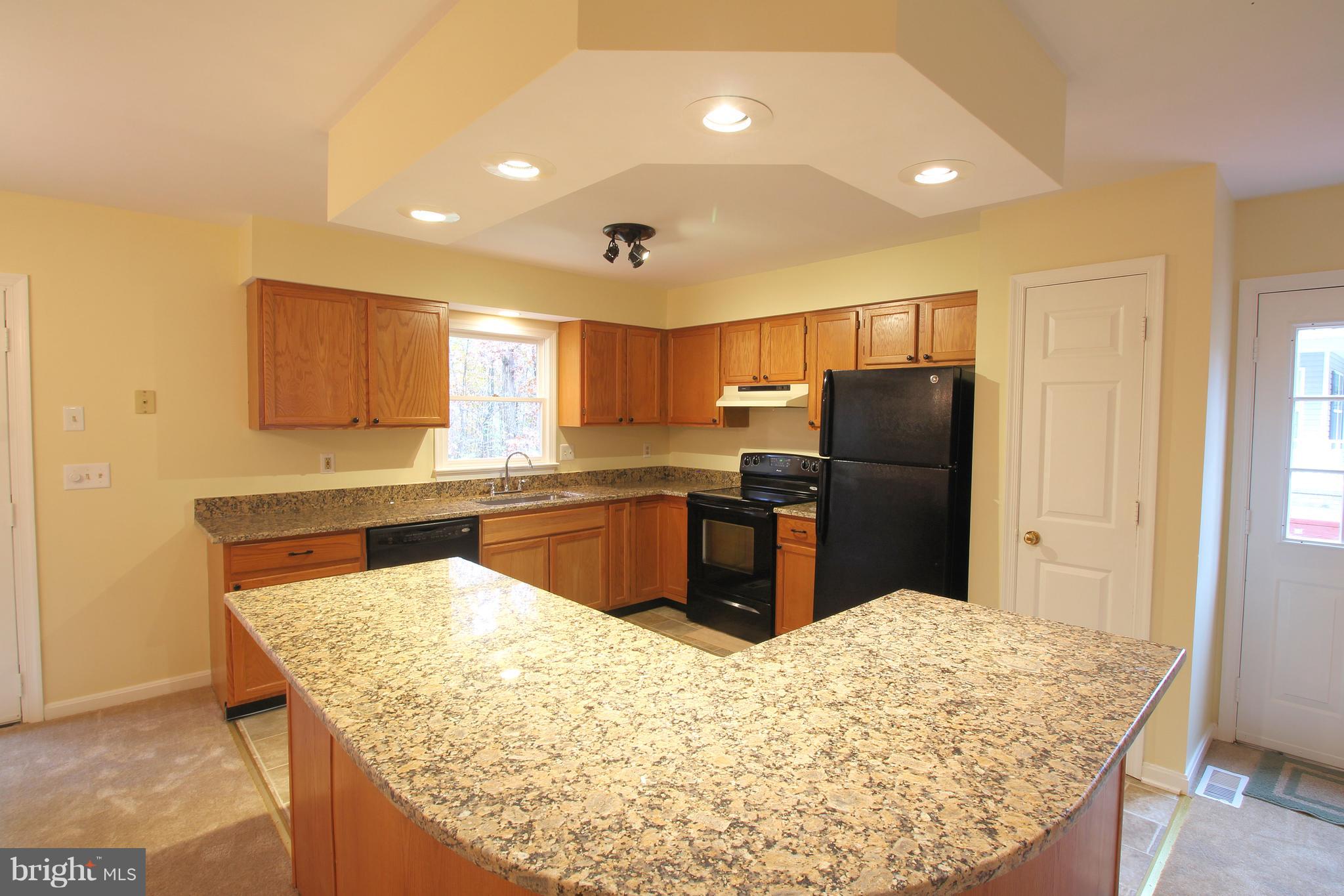 113 Saylers Creek Road Locust Grove, VA 22508 - Photo 5 of 29 a kitchen with stainless steel appliances kitchen island granite countertop a refrigerator and microwave
