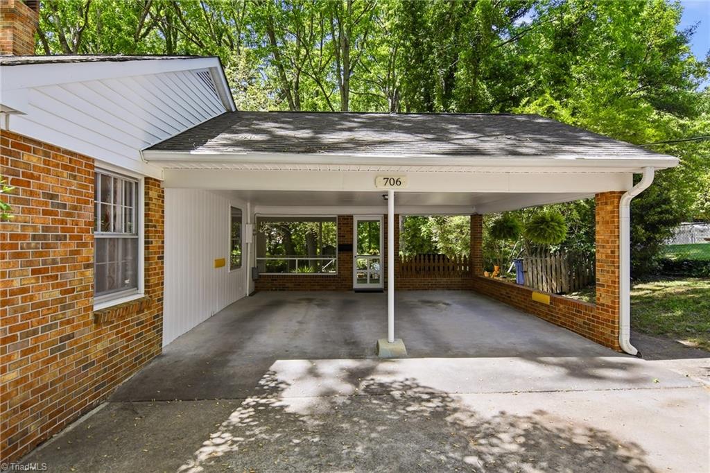 706 Friar Tuck Road Winston-Salem, NC 27104 - Photo 4 of 34 Attached carport is so convenient
