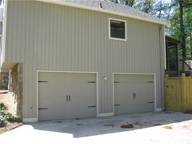 a backyard view of a house