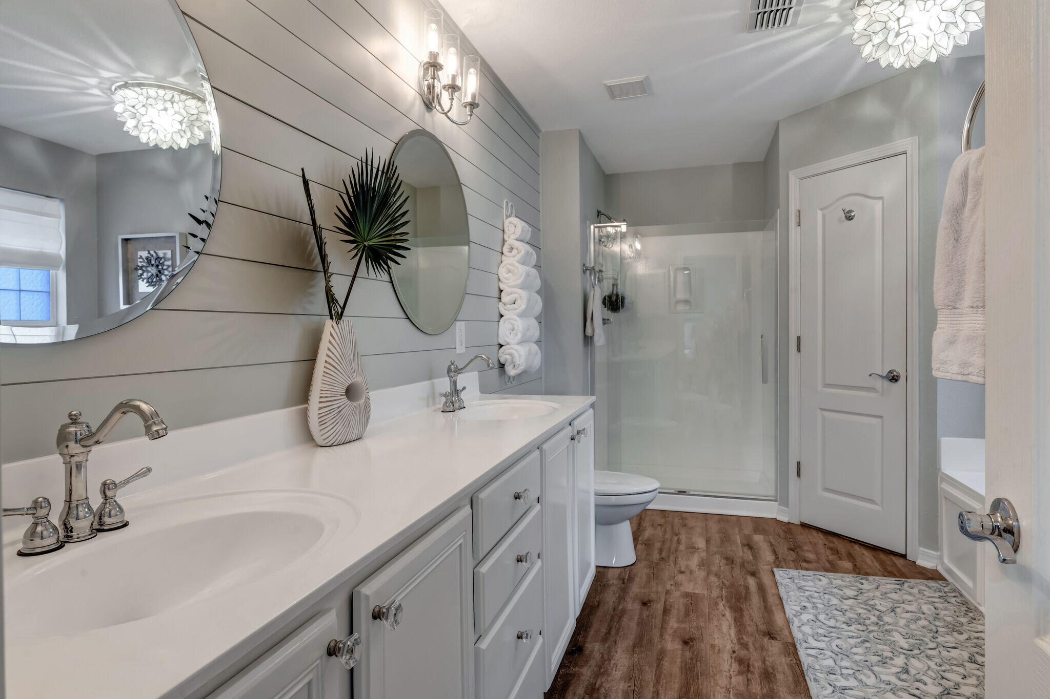 66 Driftwood Point Road Santa Rosa Beach, FL 32459 - Photo 27 of 72 a bathroom with a sink and a mirror