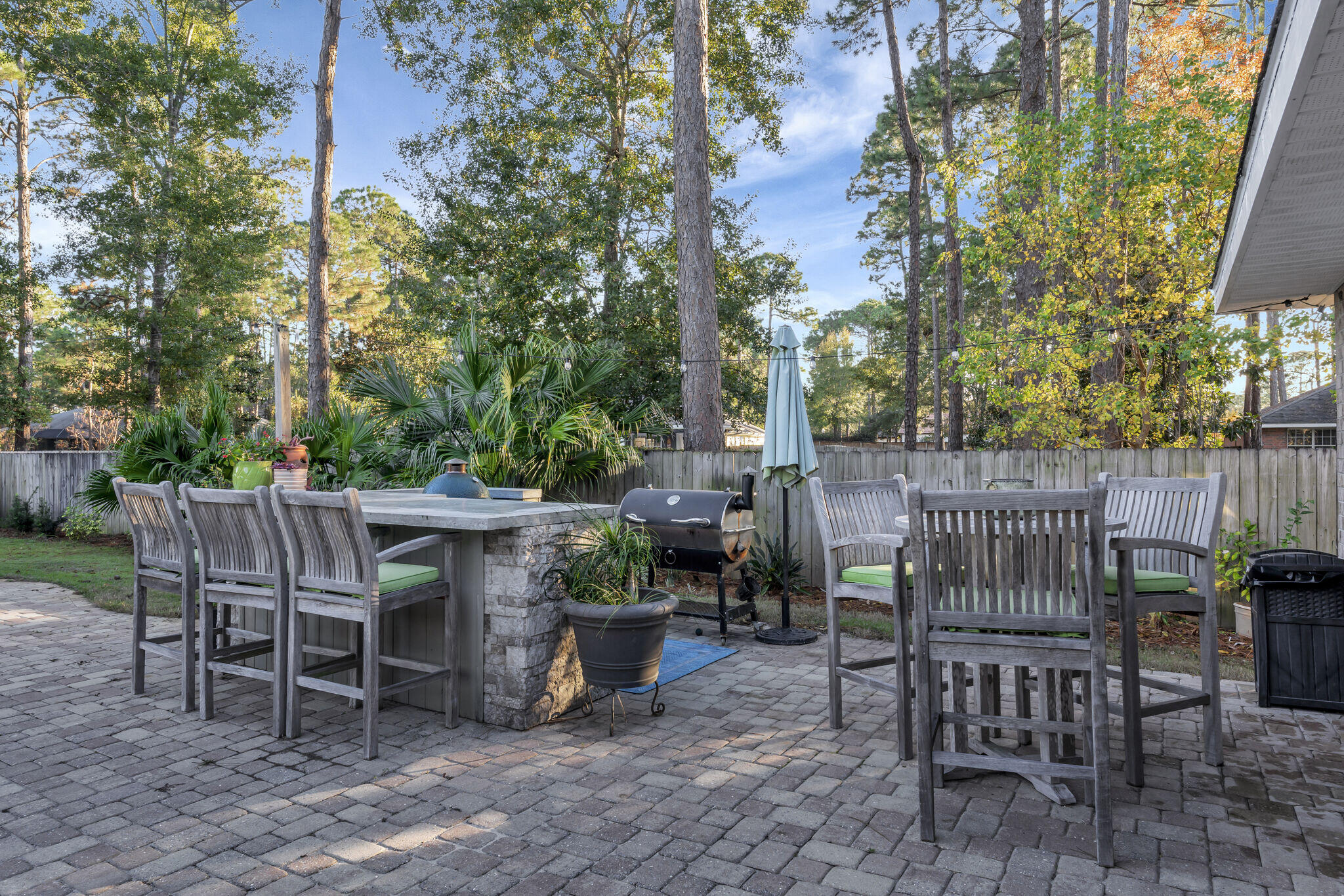 66 Driftwood Point Road Santa Rosa Beach, FL 32459 - Photo 50 of 72 a view of an outdoor sitting area with wooden fence