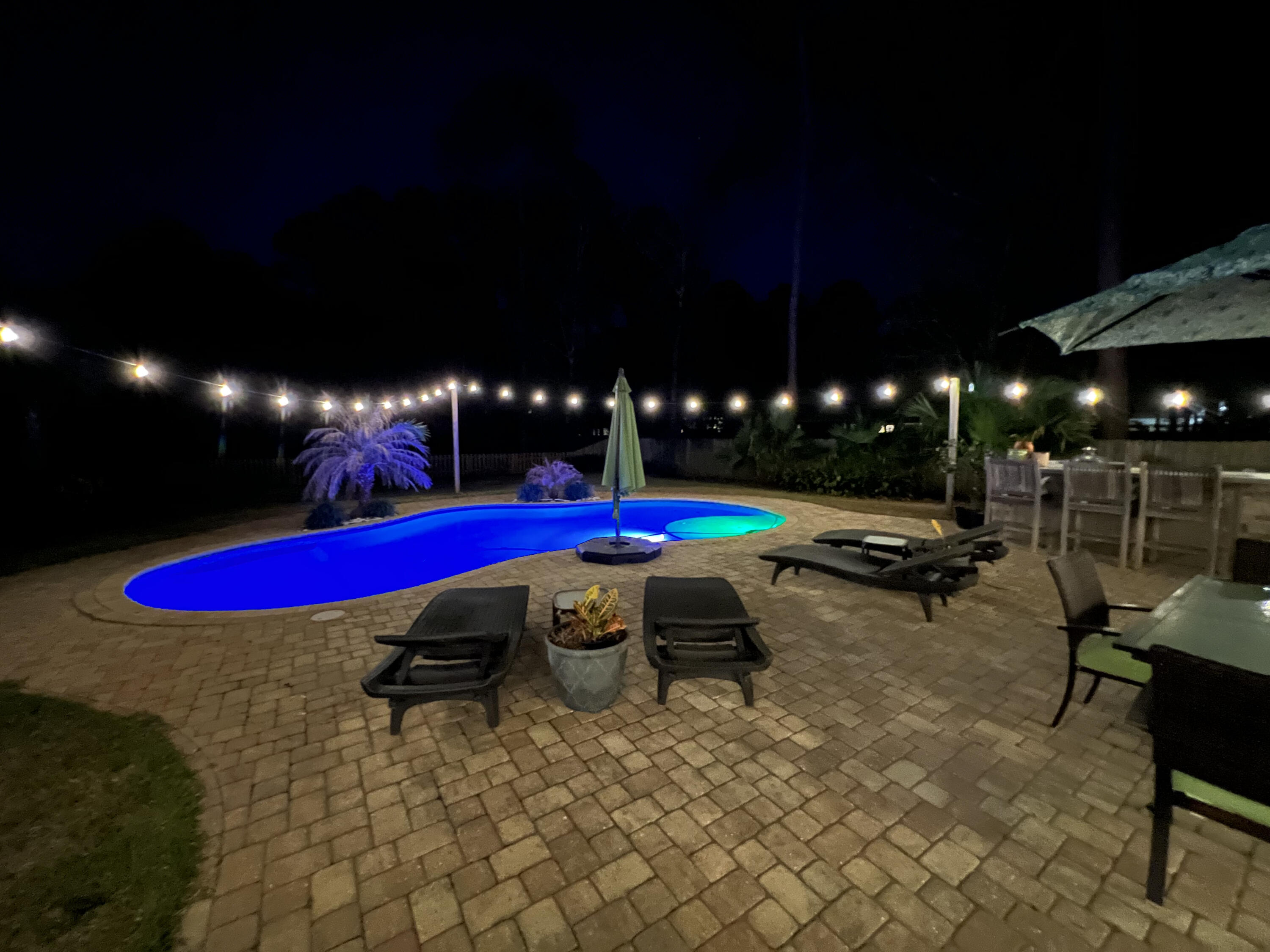 66 Driftwood Point Road Santa Rosa Beach, FL 32459 - Photo 72 of 72 Back yard night pool