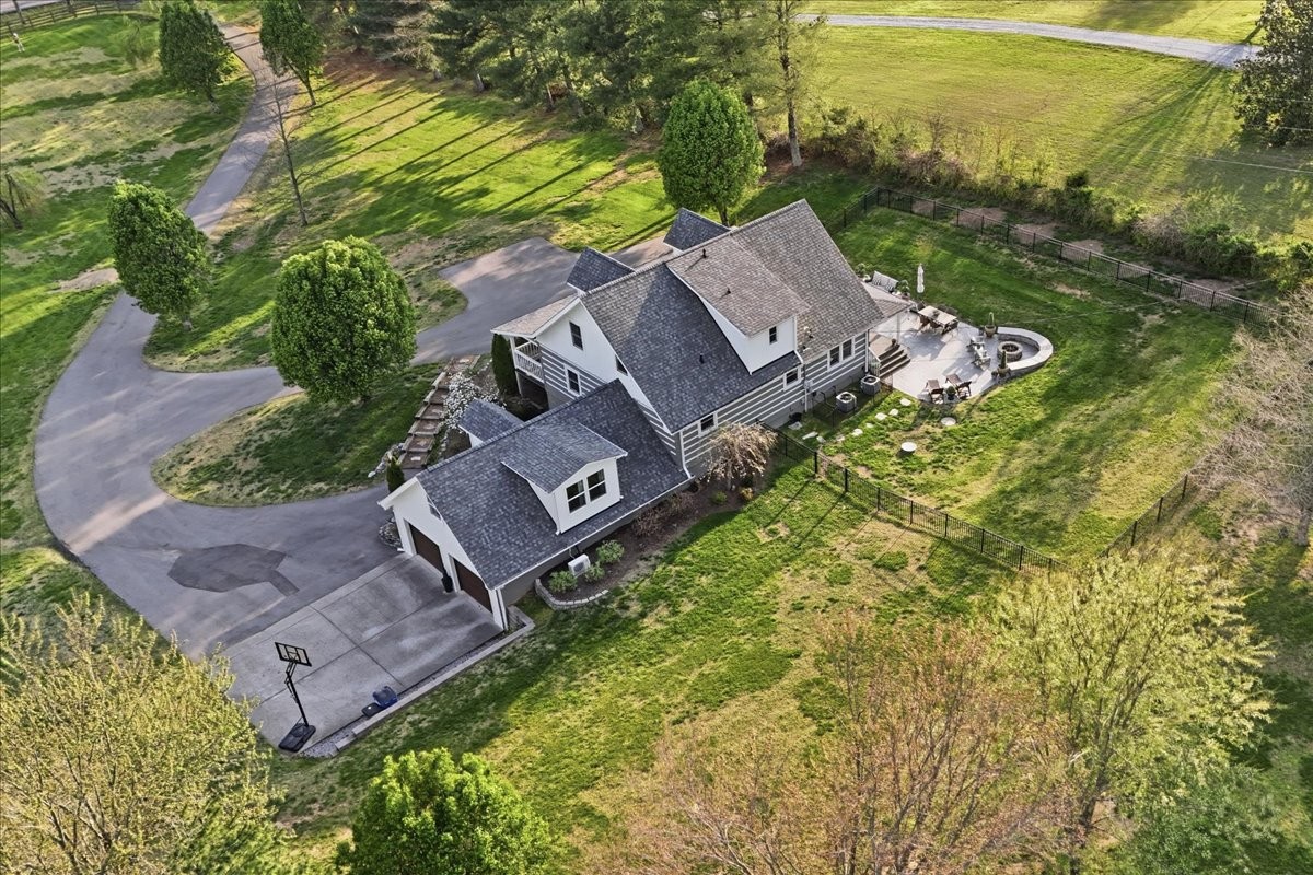 2254 Osburn Road Arrington, TN 37014 - Photo 52 of 55 an aerial view of a house with garden space and ocean view