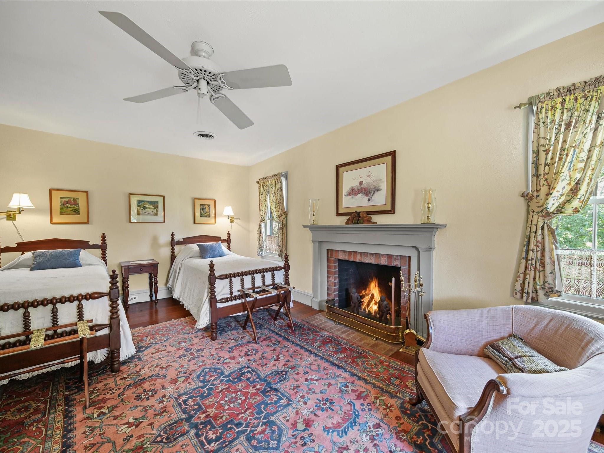 16801 Randalls Ferry Road Norwood, NC 28128 - Photo 26 of 48 a living room with furniture and a fireplace