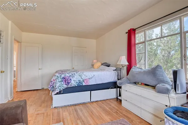 a view of a closet area