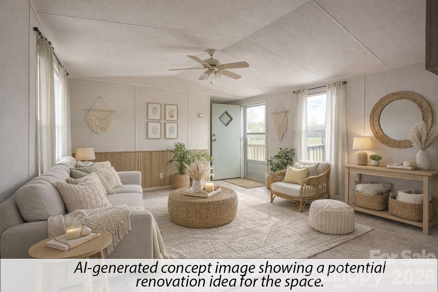 565 Jm Lovelace Road Ellenboro, NC 28040 - Photo 11 of 42 a living room with furniture a large window and a chandelier