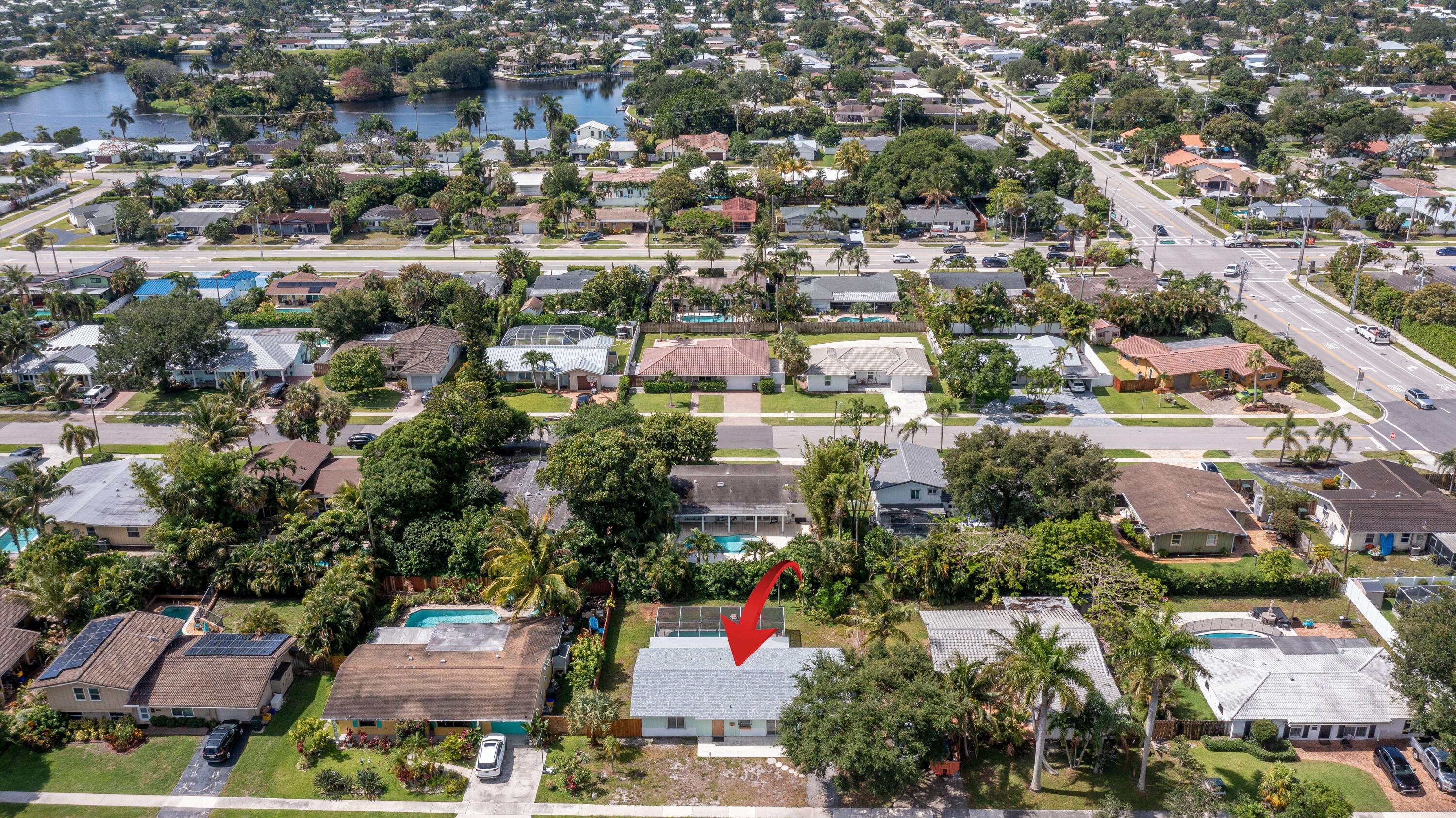 1166 Southwest 4th Street Boca Raton, FL 33486 - Photo 28 of 38 007_Aerial looking South