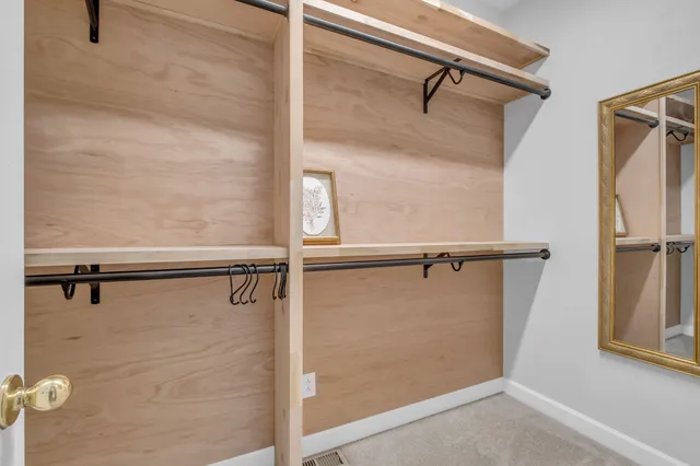 a view of a walk in closet