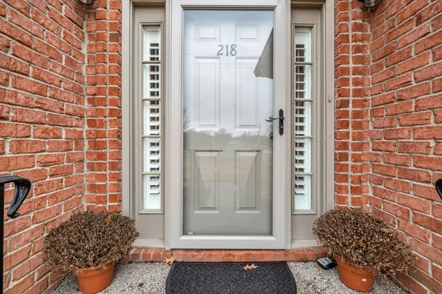 a view of outdoor space and glass door