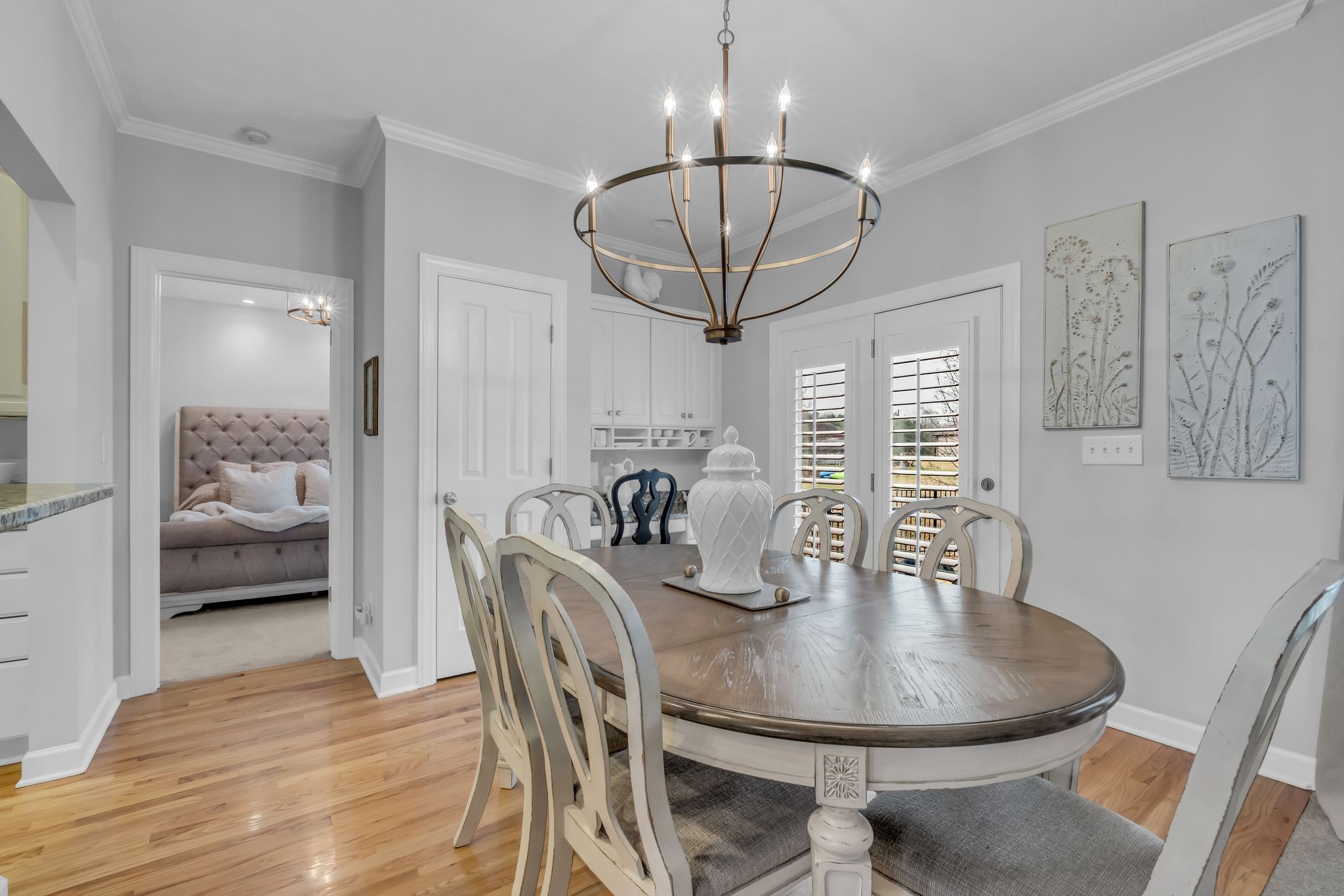 218 Bluefield Lane Lebanon, TN 37087 - Photo 7 of 21 a view of a dining room with furniture window and wooden floor