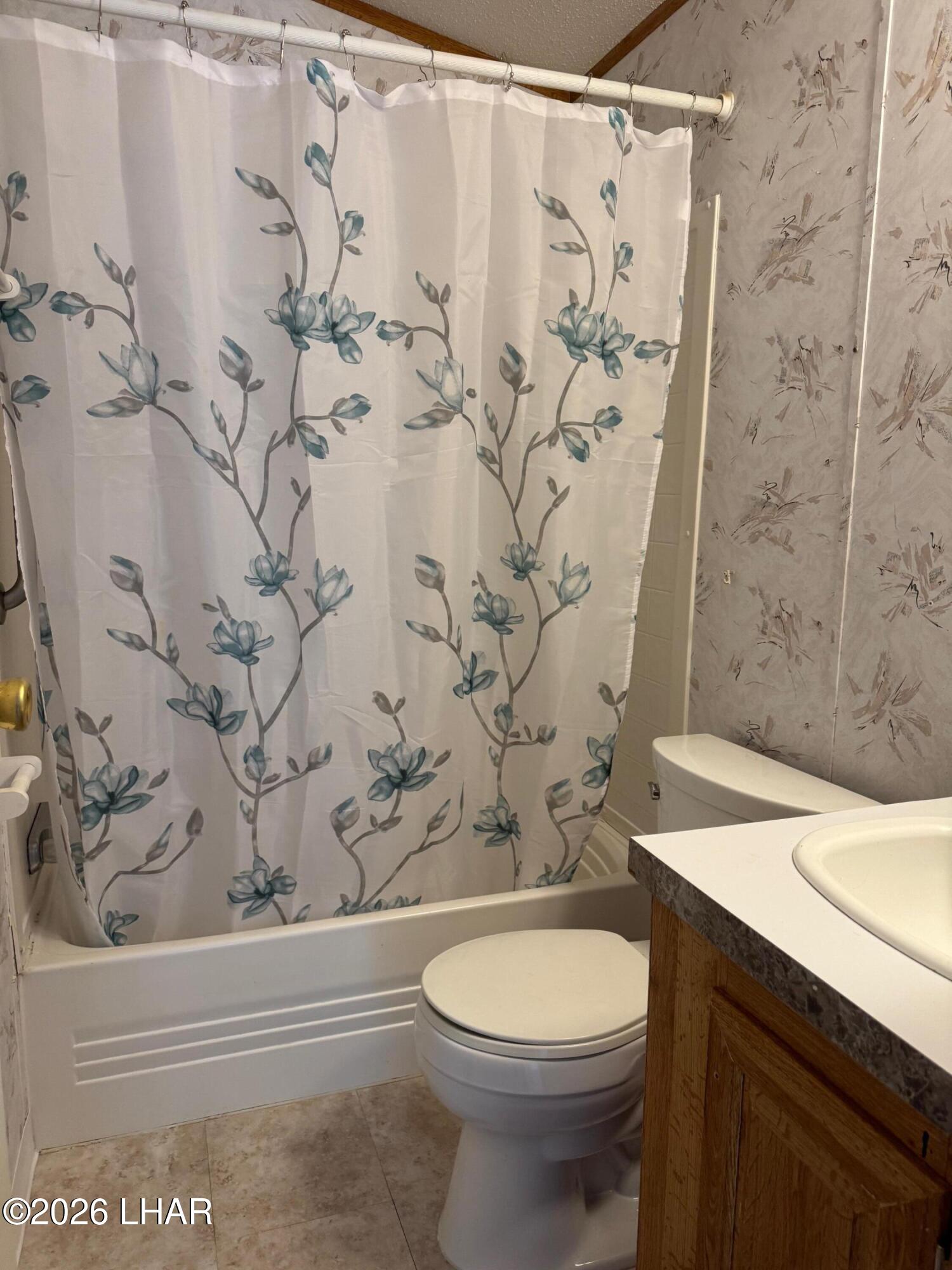 15454 Mohave Road Yucca, AZ 86438 - Photo 3 of 47 a bathroom with a sink a toilet and shower