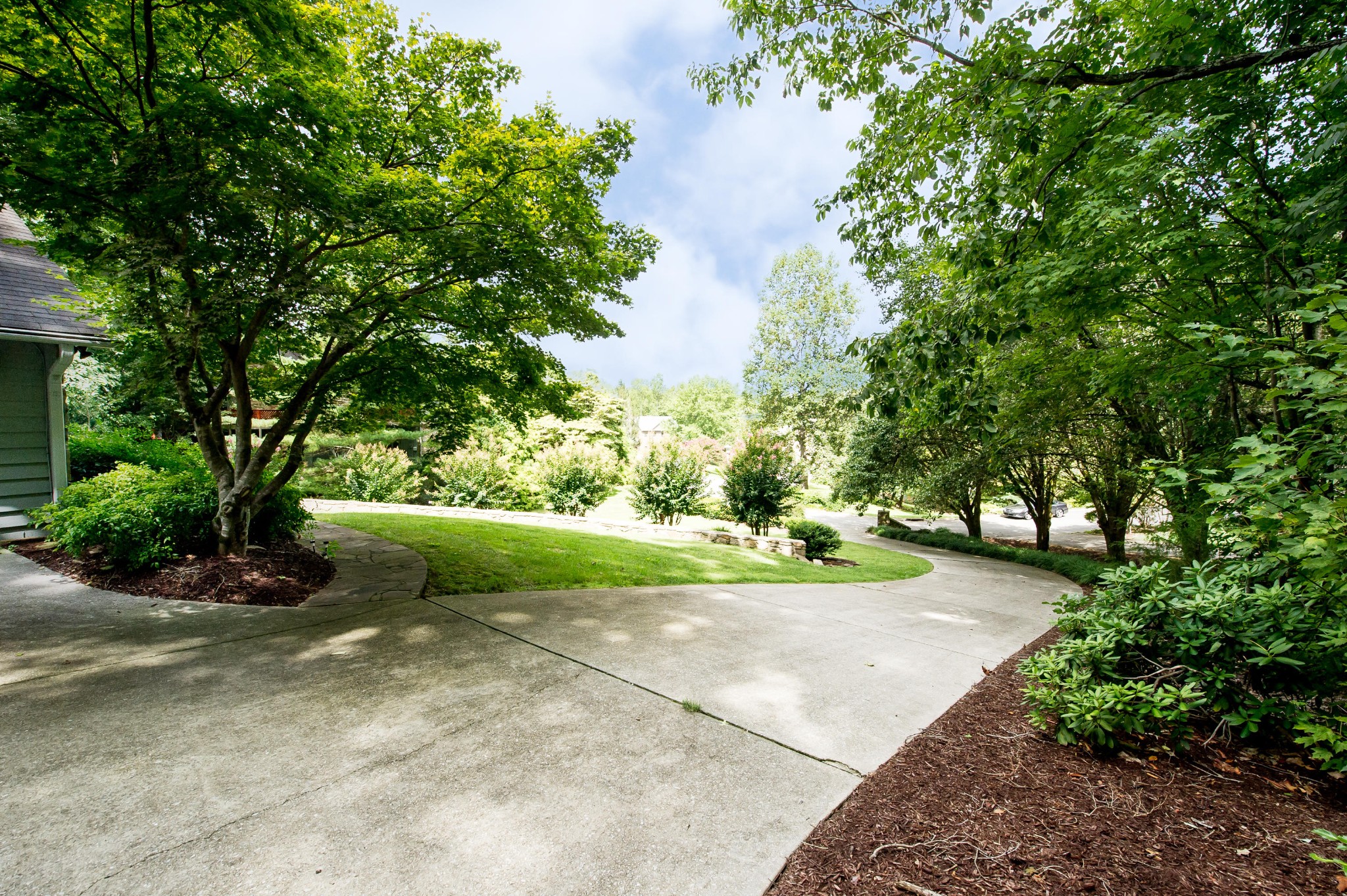 102 Clayton Way Oak Ridge, TN 37830 - Photo 33 of 40 a view of a garden with plants and trees