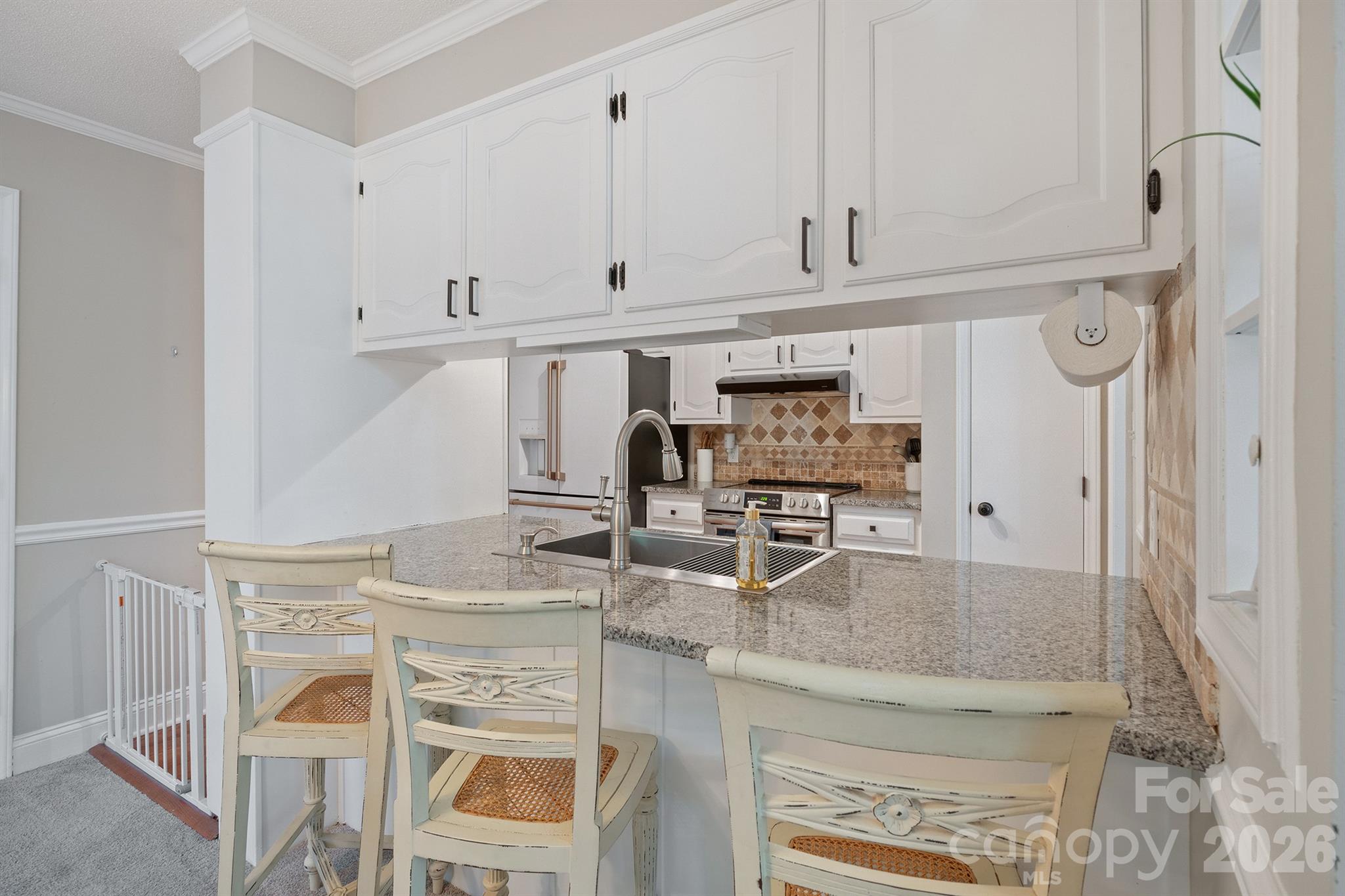 19017 Kailua Circle Tega Cay, SC 29708 - Photo 5 of 46 a kitchen with stainless steel appliances granite countertop a sink and cabinets