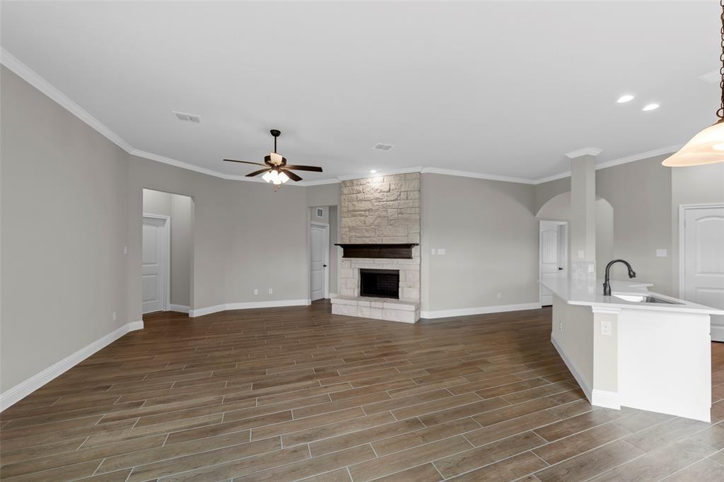 314 Pennington Road Josephine, TX 75173 - Photo 13 of 26 a view of a kitchen with a sink and a kitchen counter top