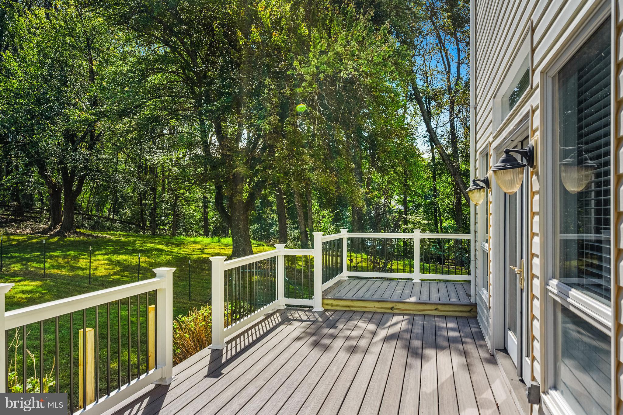 445 Springvale Road Great Falls, VA 22066 - Photo 51 of 62 New Rear Deck Overlooking Rear Yard