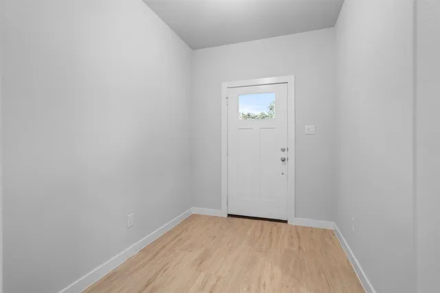 a view of front door of house