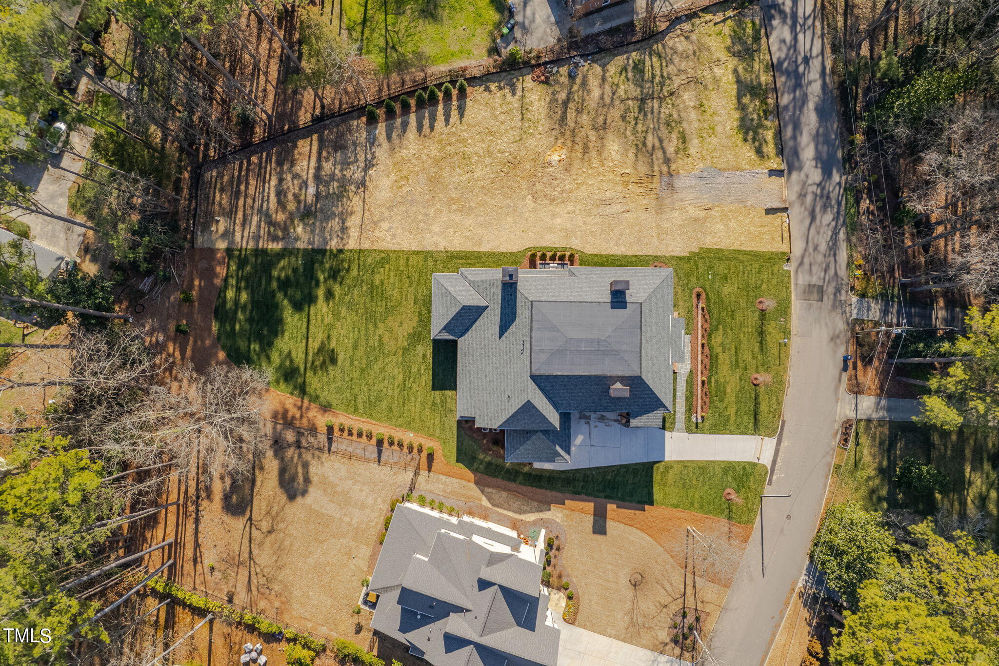 5400 Alpine Drive Raleigh, NC 27609 - Photo 61 of 70 an aerial view of residential houses with outdoor space