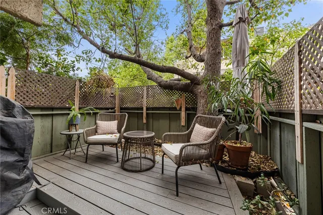 a view of chair and tables