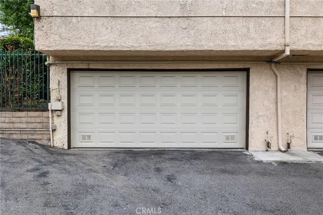 a view of wooden door