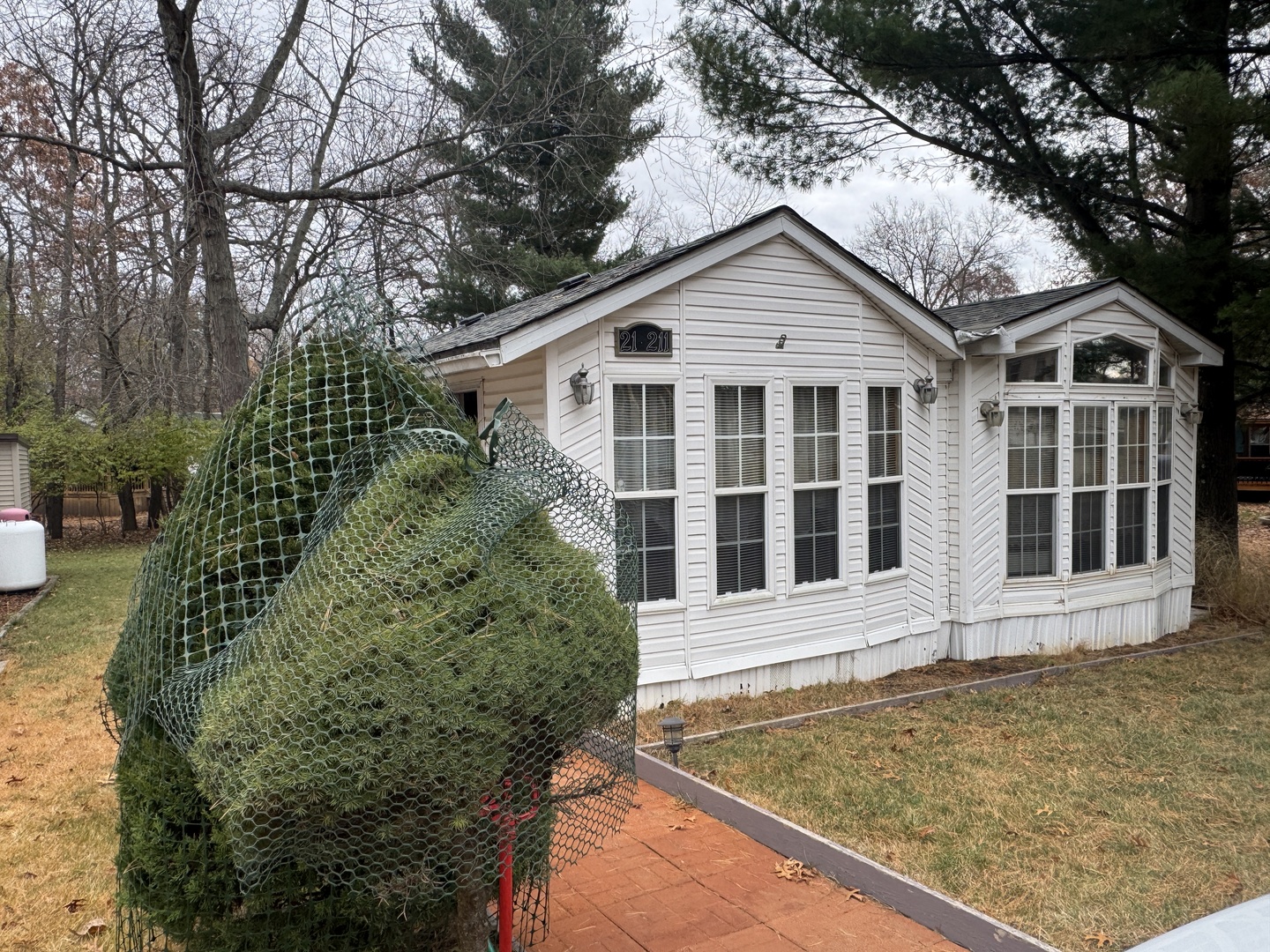 21-211 Woodhaven Lakes Sublette, IL 61367 - Photo 1 of 17 a view of house with large windows and large trees