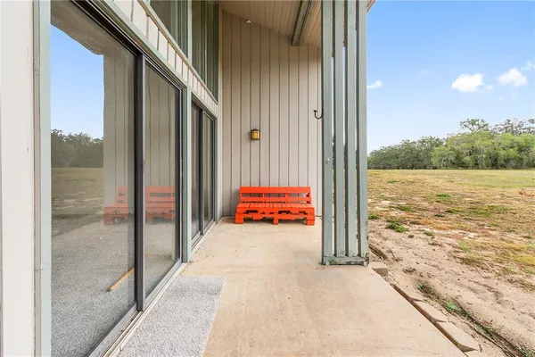 a view of a entryway door of the house
