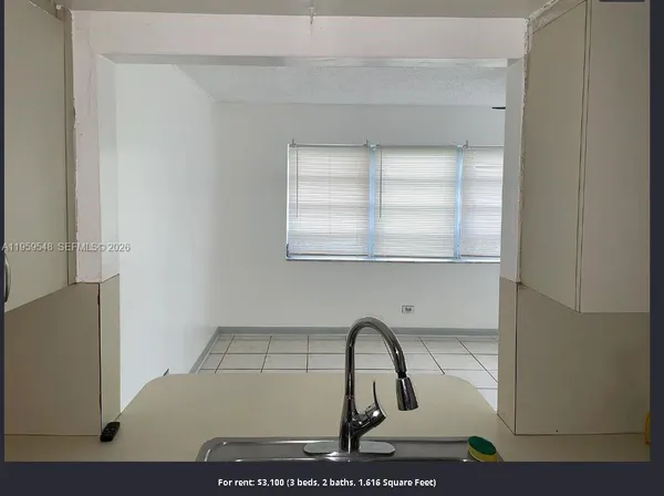 a view of a window in a kitchen