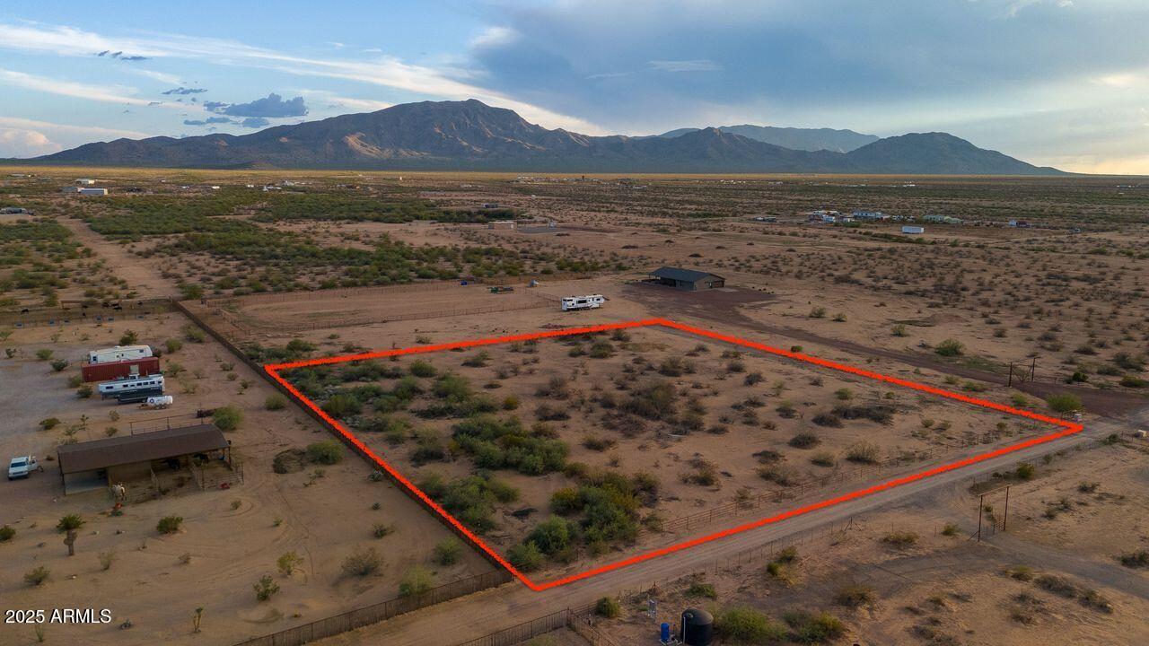 a view of a lake with a mountain