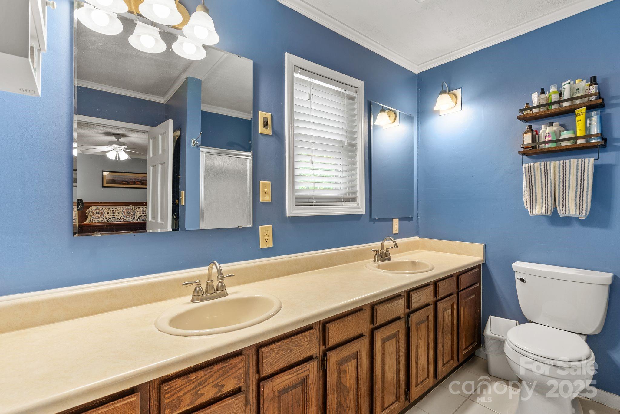 41 Glen Cove Road Arden, NC 28704 - Photo 26 of 39 a bathroom with a toilet a sink and mirror